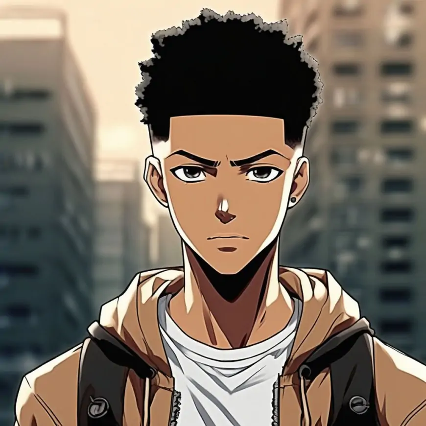 Top 5 Male And Female Black Anime Characters !